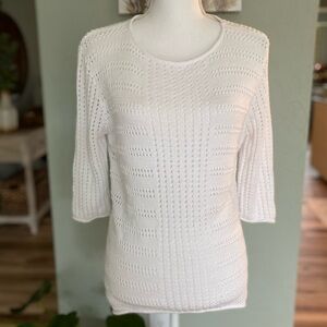 Z brand white sweater cotton/rayon mix size medium
